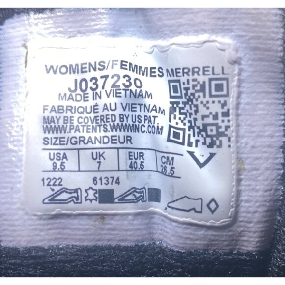 Merrell Womens Hiking Shoes Size 9.5 Gray/Pink Vibram Sole Durable Gorpcore - Picture 6 of 7